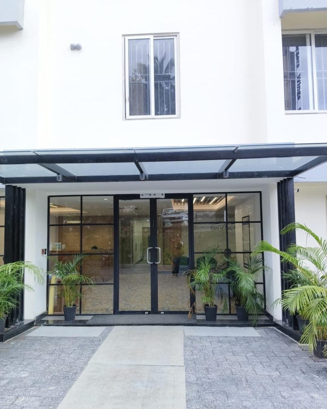 Glass meeting-room partition fitted by Fabrockers in Bengaluru